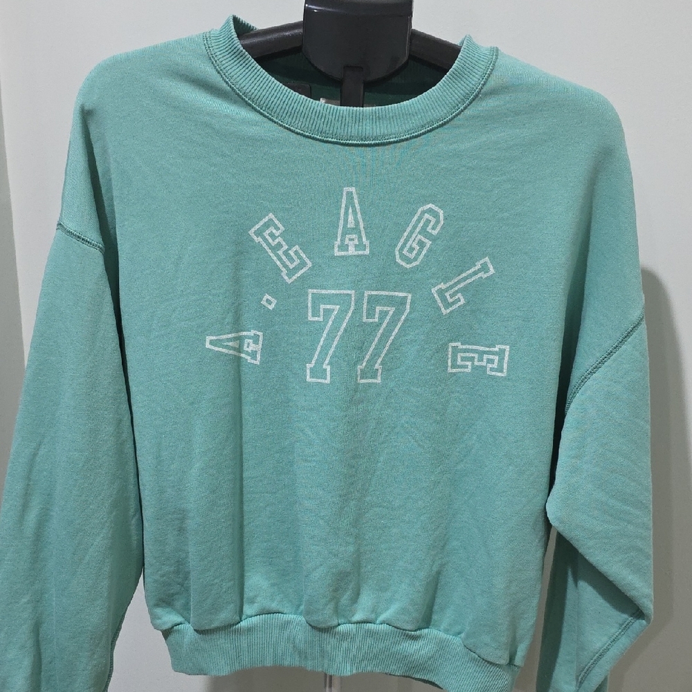 American Eagle Outfitters Green Sweatshirt
